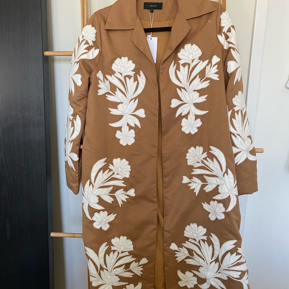 Brand new Beige spring/ fall midi coat